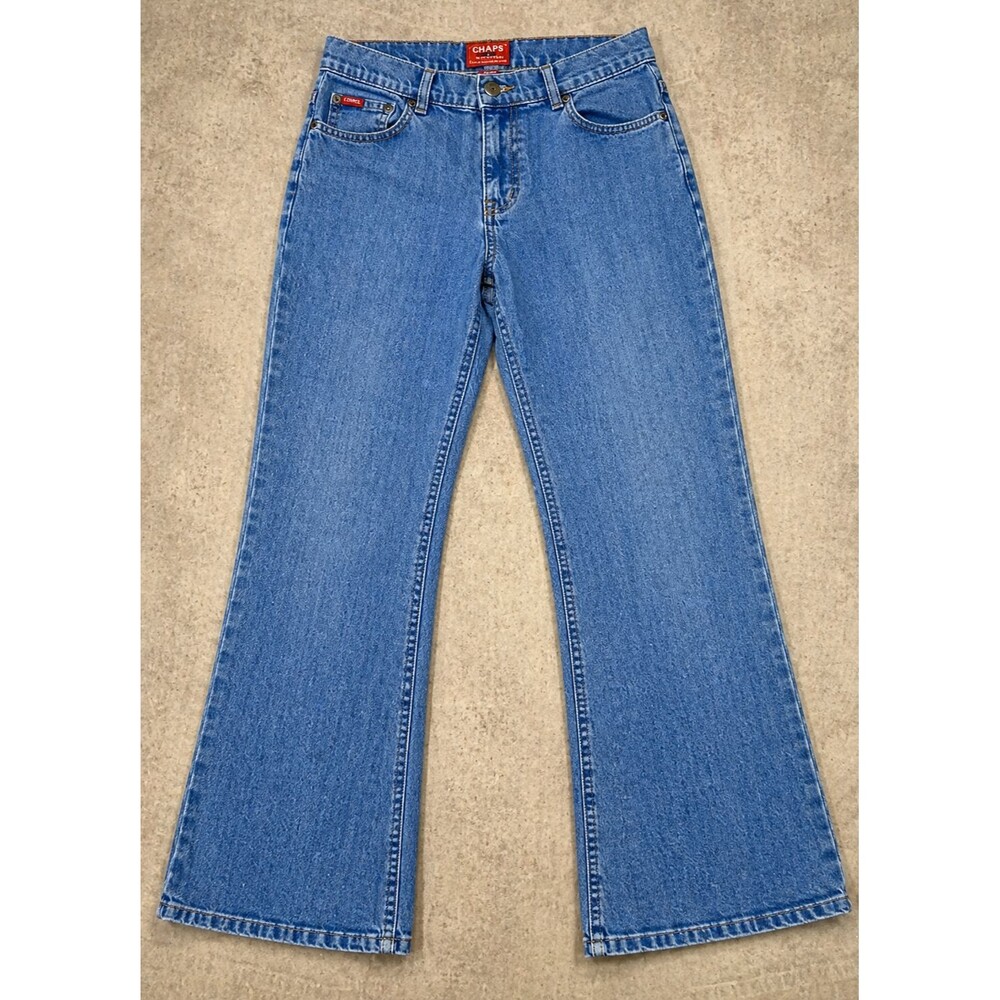 Chaps Low Rise Y2K Flare Bootcut Blue Denim Ralph Lauren 32X30 Jeans Women's 10